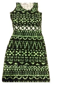 3/$20 🔥vintage tribal print bodycon cut out dress